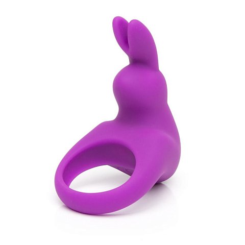 Фиолетовое эрекционное виброкольцо Happy Rabbit Rechargeable Rabbit Cock Ring со стимулятором клитора