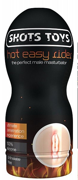 Телесный мастурбатор-вагина Easy Rider с согревающим эффектом