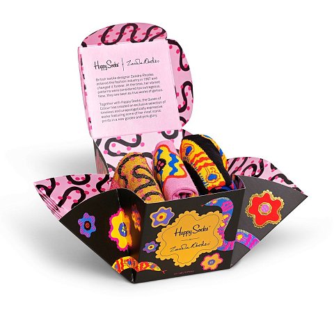 Подарочный набор из 3 пар носков унисекс 3-Pack Zandra Rhodes Gift Set