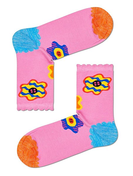 Носки унисекс Button Flower Sock с пуговицами и цветами