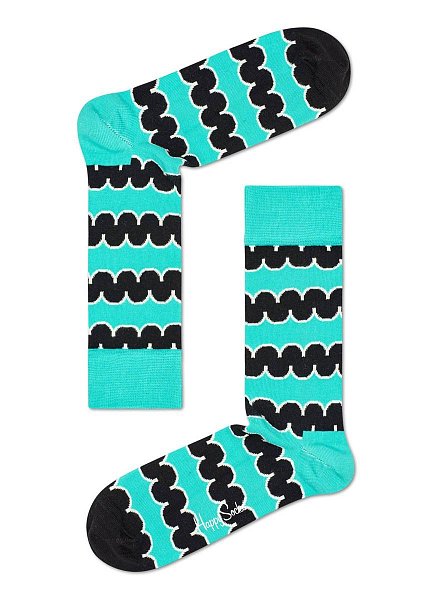 Носки унисекс Dressed Square Crew Sock с цветными волнами
