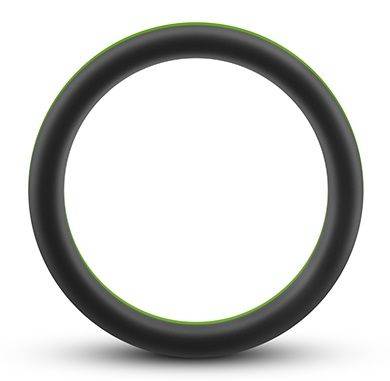 Черно-зеленое эрекционное кольцо Silicone Go Pro Cock Ring