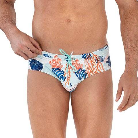 Мужские плавки с морским принтом Acuatic Swimsuit Brief