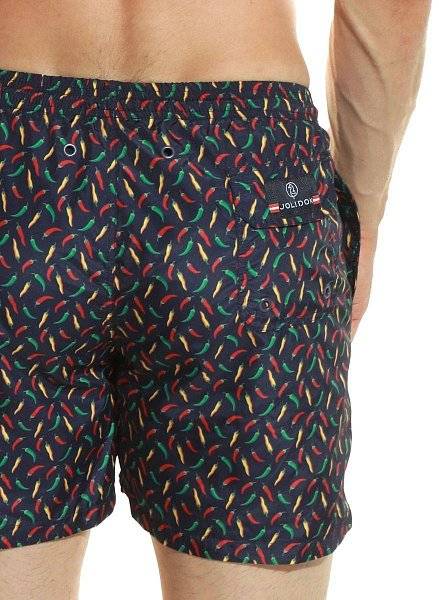 Мужские пляжные шорты с принтом в виде цветных перчиков чили