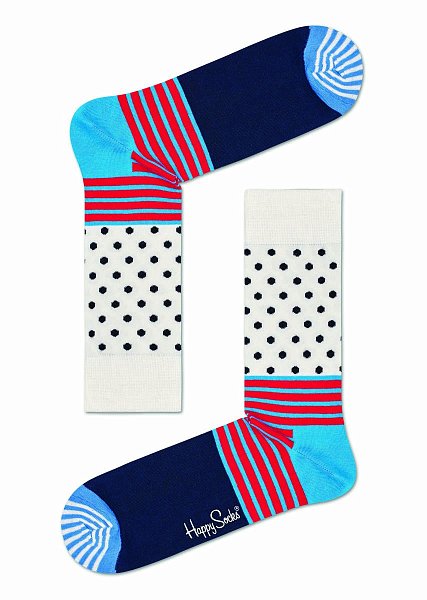 Носки унисекс Stripes And Dots Sock с полосками и точками