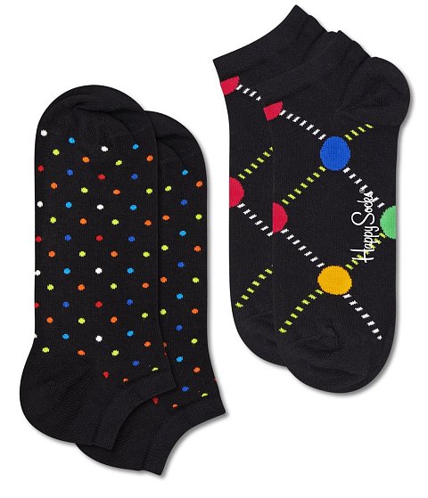 Набор из 2 пар носков унисекс в горошек 2-Pack Mini Dot Low Sock