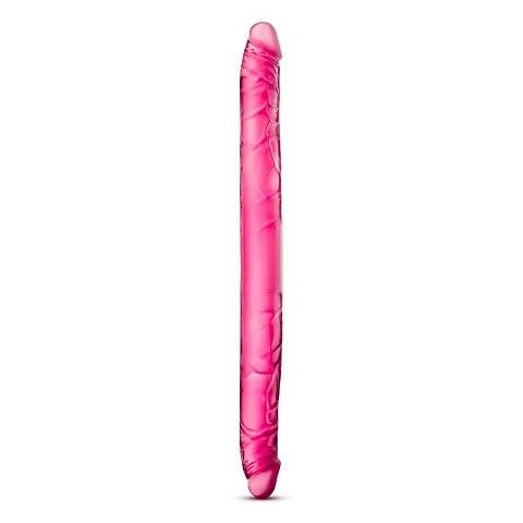 Розовый двусторонний фаллоимитатор B Yours 16 Double Dildo - 40,6 см.