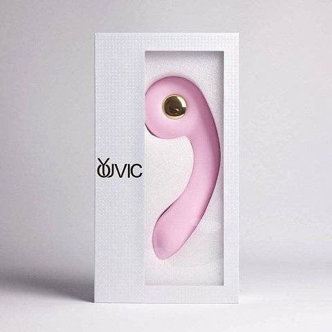 Розовый вибростимулятор точки G с нагревом Bendable Heating G-Spot Vibrator