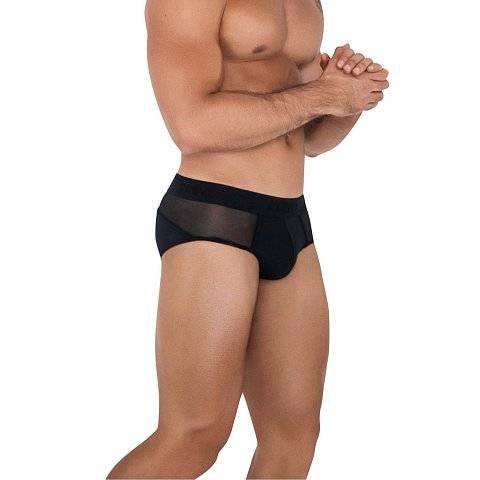 Черные мужские трусы-брифы Caspian Piping Brief