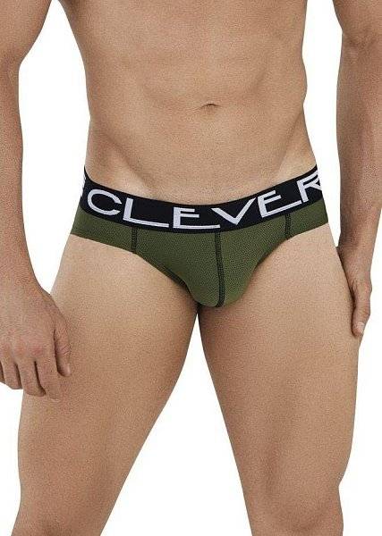 Мужские трусы брифы хаки Clever URI BRIEF 103610