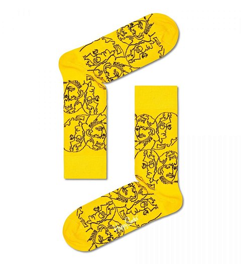 Желтые носки унисекс Beatles Sock