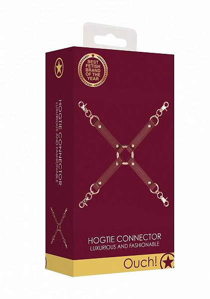 Бордовый крестообразный фиксатор Halo Hogtie Connector