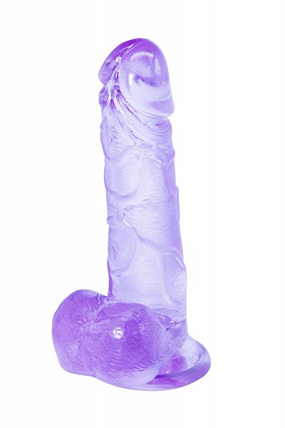 Фиолетовый фаллоимитатор Oxygen - 17,5 см.