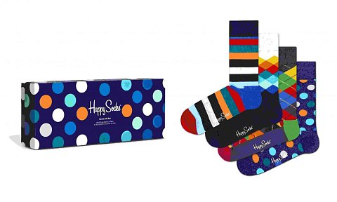 Подарочный набор ярких носков 4-Pack Multi-color Socks Gift Set