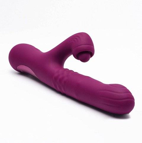 Фиолетовый вибратор-кролик Selove ComePlay - 23,9 см.