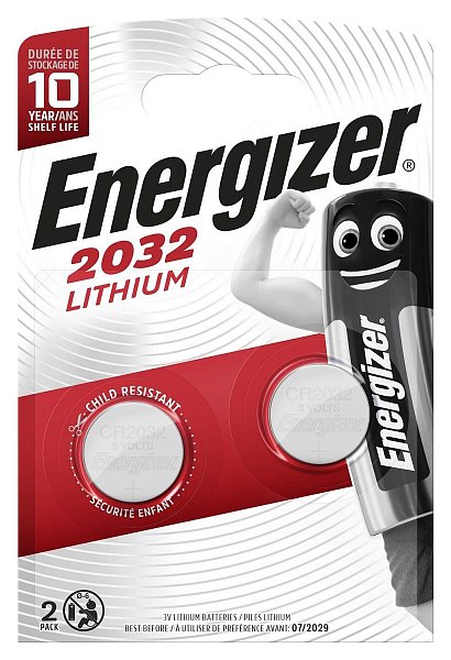 Батарейки Energizer Lithium CR2032 3V - 2 шт.