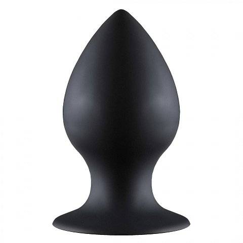 Чёрная анальная пробка Thick Anal Plug Large - 11,5 см.