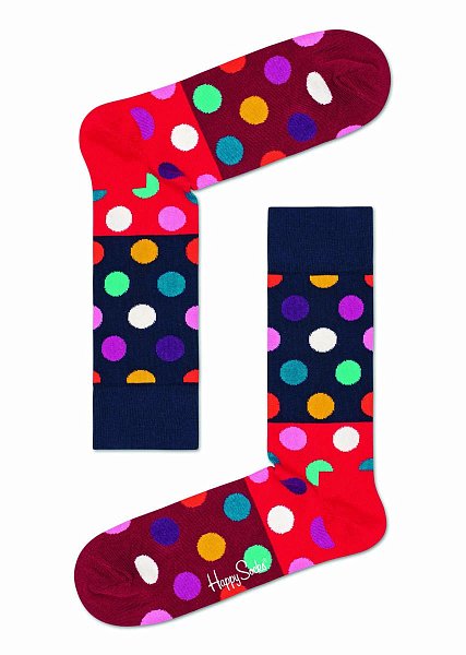 Носки унисекс Big Dot Block Sock в цветной горох