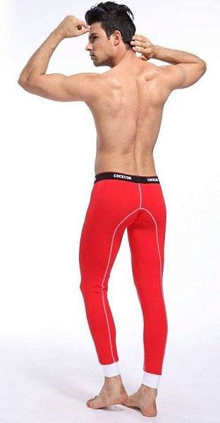 Красные мужские кальсоны Cockon Pants