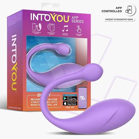 Сиреневое интерактивное виброяйцо Bulby