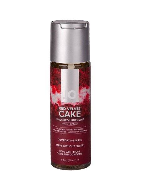 Лубрикант на водной основе JO H2O Red Velvet Cake Flavored Lubricant - 60 мл.