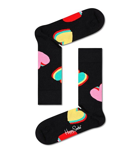 Носки унисекс My Valentine Sock с цветными сердцами