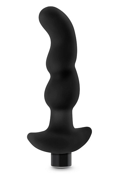 Черный вибромассажер простаты Prostate Massager 03 - 15,2 см.