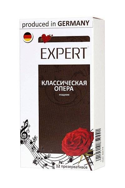 Гладкие презервативы Expert Классическая опера - 12 шт.