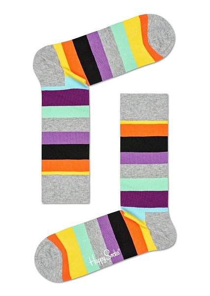 Серые носки в полоску Stripe Sock