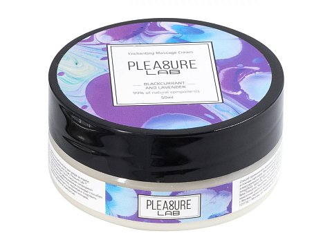 Массажный крем Pleasure Lab Enchanting с ароматом черной смородины и лаванды - 50 мл.