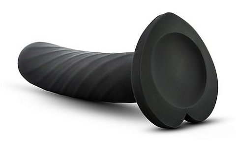 Черный анальный фаллоимитатор Twist Large - 17,78 см.