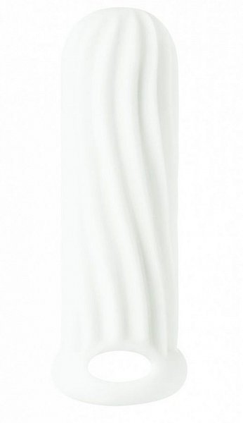 Белый фаллоудлинитель Homme Wide - 13 см.