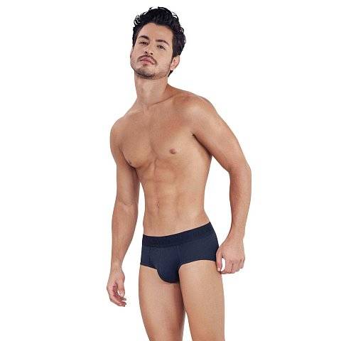 Черные мужские трусы-брифы в рубчик Heavenly Piping Brief