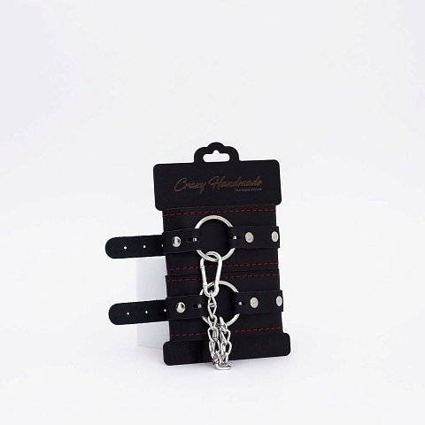 Черно-красные кожаные оковы