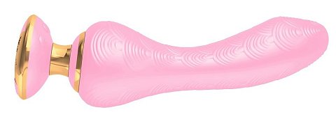 Розовый вибростимулятор SANYA - 18,5 см.