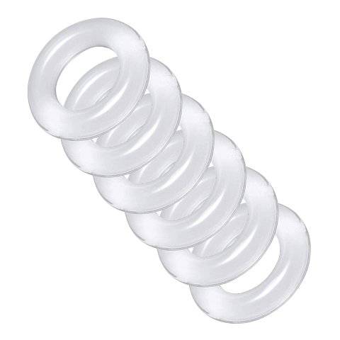 Комплект из 6 прозрачных эрекционных колец Ring Master Custom Ball Stretcher Kit