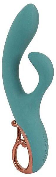 Бирюзовый вибратор-кролик The Magician Rabbit Vibrator - 22,5 см.