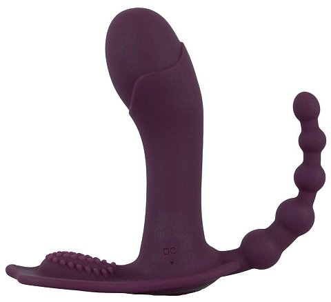 Фиолетовый вибратор для ношения в трусиках ARIVA RC Panty Vibrator