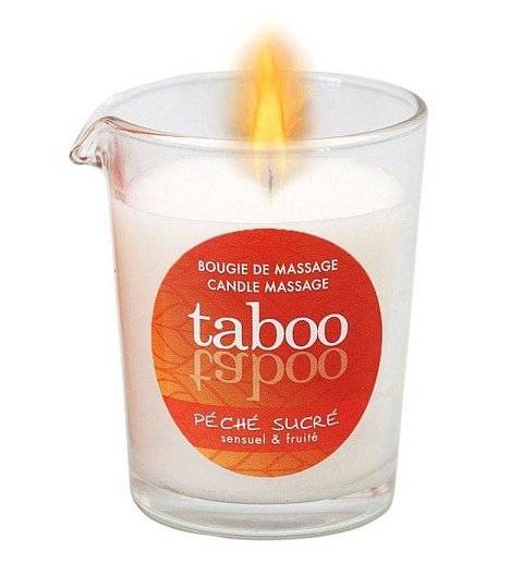 Массажное аромамасло с афродизиаками для женщин RUF Taboo Peche sucre - 60 гр.