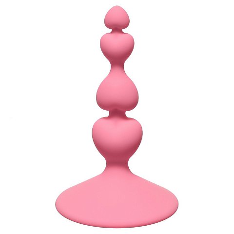 Розовая анальная пробка Sweetheart Plug Pink - 10 см.