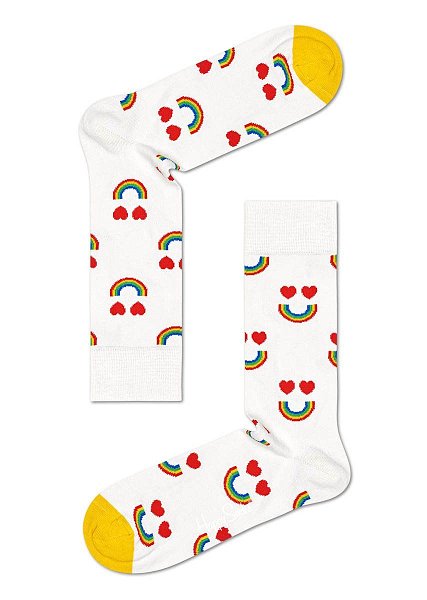 Носки унисекс Happy Rainbow Sock со счастливой радугой