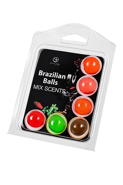 Набор из 6 шариков с ароматизированными массажными маслами Brazilian Balls