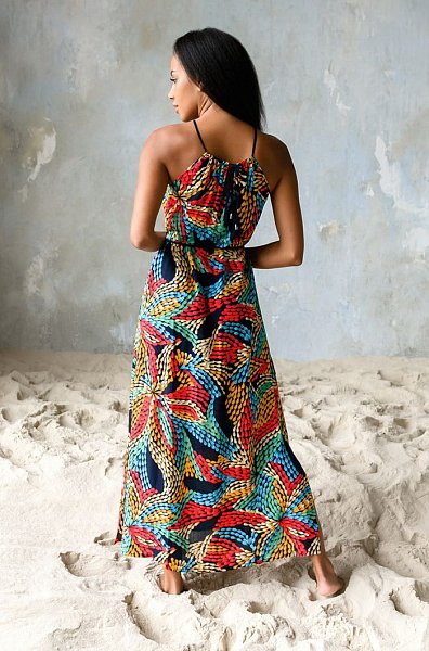 Длинное платье прямого силуэта Dominica