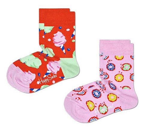 Набор из 2 пар детских носков 2-Pack Kids Cotton Candy Sock со сладостями