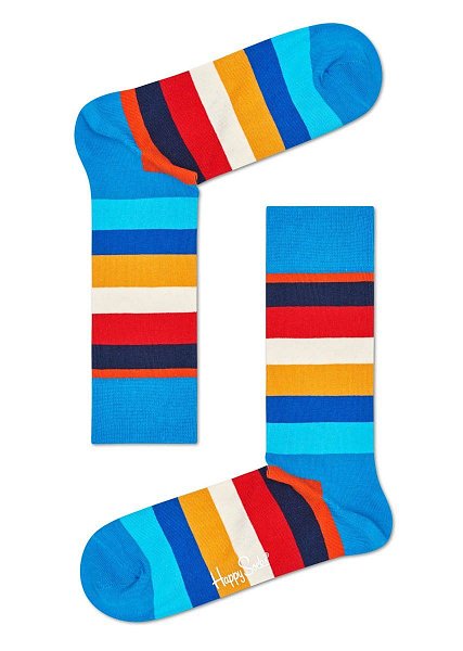Голубые носки в полоску Stripe Sock