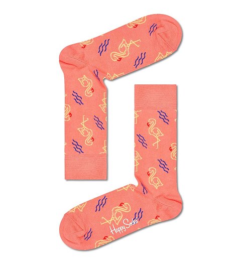 Носки унисекс Flamingo Sock с принтом в виде фламинго