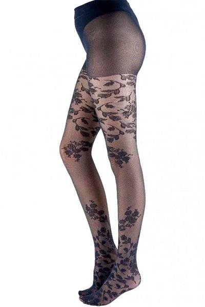 Женственные колготки с цветочным рисунком Autumn Fall Floral Tights