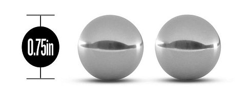 Серебристые вагинальные шарики Gleam Stainless Steel Kegel Balls
