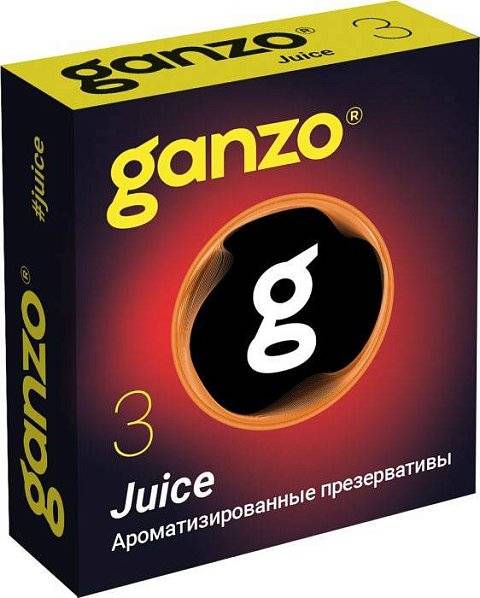 Ароматизированные презервативы Ganzo Juice - 3 шт.