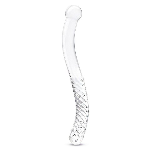 Стеклянный фаллоимитатор 11’’ Glass Pelvic Wand Double Ended - 28 см.